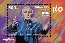 Armenia 2024 MNH** Mi 1393 Famoso Cantante 100 Aniversario de Charles Aznavour
