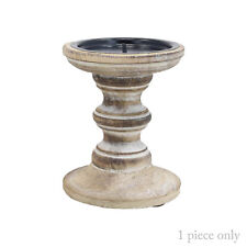 1 pieza surtido de soporte para velas rústicas de madera blanca en mal estado elegante independiente