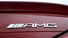Logo AMG Mercedes Chrome 3D en ABS Autocollant Emblème Coffre Arrière