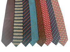 8 corbatas Salvatore Ferragamo Dolce Gabbana Picardi Napoli Holliday marrón Fendi