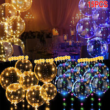 Globos LED BoBo con palos, globos luminosos coloridos para fiesta de bodas DE