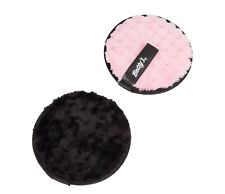 Almohadillas de maquillaje reutilizables negro rosa lavables removedor de maquillaje NUEVO Y EMBALAJE ORIGINAL