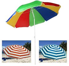 Paraguas inclinable jardín playa patio sombrilla sombrilla protección UV UPF base de gancho