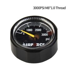 Pressure Gauge 3000 Psi M8*1.0 Micro-Mini Manometer For Paintball-PCP HPA Tank