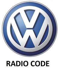 VW CODIGO para la RADIO descodificación Volkswagen SAFE RCD RNS Navi REMOTO