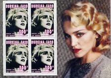 BURKINA FASO Madonna, musique pop. feuillet collectif Yvert N°946. Emis en 1995