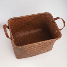 Imitation Rattan Weaving Dirty Clothes Basket Portable Home Storage Laundry