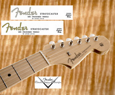1 pcs Decalcomania Decal tipo Fender Stratocaster S.No Chitarra Guitar Gold-Grey