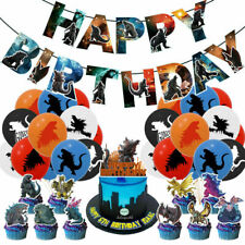 27Pcs/Set Godzilla Theme Balloons Decor For Birthday Party Banner Toppers Gift