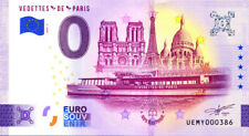 75007 Vedettes de Paris 3, 2024, Billet Euro Souvenir