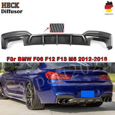 Para BMW M6 F06 F12 F13 paquete M 2012-18 carbono negro difusor trasero alerón labio