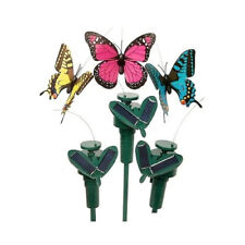 Pack de 3 Solares Mariposas Alimentados Jardín Fluttering Reino Unido Stock Envío Rápido
