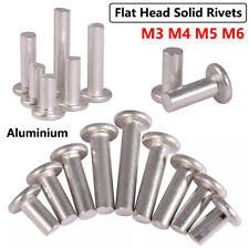 Aluminum Flat Head Solid Rivets GB109 Diameter M3 M4 M5 M6 Rivet Length 5mm-30mm