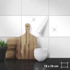 Pegatina de azulejos 18 x 26 cm para cocina, baño, ducha, colores mate brillo