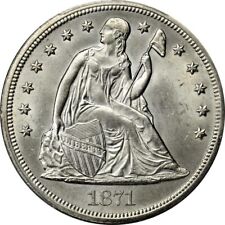 Dol. de un dólar 1871 - Seated Liberty - níquel