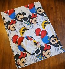 Juego de sábanas dobles vintage de Mickey y Minnie Mouse Wamsutta de 2 piezas con impresión total