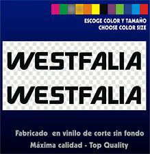 2 X Stickers Vinilo WESTFALIA - Aufkleber- Pegatinas Vinyl - VW - Mercedes vans