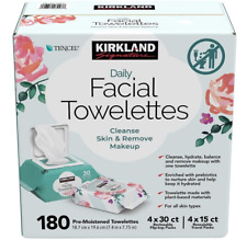 Makeup Remover Face Wipes Daily Facial Towelette Cleansing 180 CT Pre-Moistened