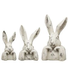 Busto de conejo Valo color piedra figura decorativa exner conejo de Pascua decoración de Pascua animal cabeza de conejo