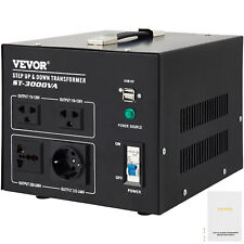 VEVOR Transformador Elevador/Reductor de Voltaje 2100W Convertidor 110V 240V