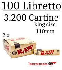 2 x Cartine RAW King Size di 110 mm - 50 libretti