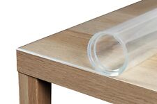 Alfombra de mesa lámina protectora de mesa transparente 2 mm borde biselado 45° mantel 