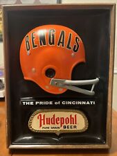 Casco Hudepohl Beer Sign The Pride of Cincinnati Bengals - WHO DEY 21x16