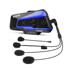 LEXIN B4FM-X Auriculares de Motocicleta Bluetooth 5.0 Casco de Motocicleta 10 Conductores Intercomunicador 2km