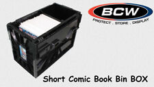 BCW - Short Comic Book - Caja bin de plástico - negro - ¡NUEVO!