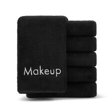 Paquetes de toallas de eliminación de maquillaje de 6 paño de microfibra 13x13 reutilizable bordado