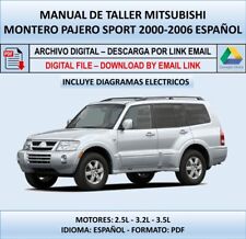 Manual de Taller Mitsubishi Montero Pajero 2000-2006 Español.