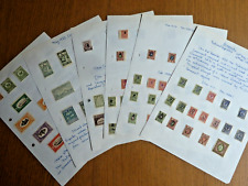 ARMENIA buena colección de sellos tempranos con optaciones y errores en páginas de álbumes antiguos