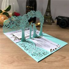 18X13cm Wedding Invitation 3D Invite Card Greeting Cards Bride & Groom