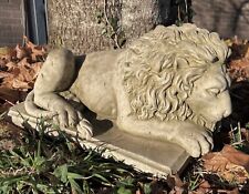 Estatua de Piedra de León de Wessex | Inglés Clásico Animal Pilar Gorno Jardín Adorno