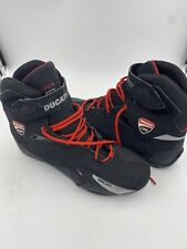 Ducati Corse City TCX Motorcycle Boots Men US 10 EU 44 Waterproof Black Red