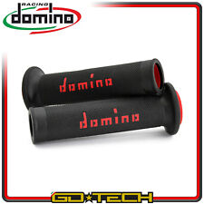 MANOPOLE DOMINO A010 MOTO SCOOTER STRADALI Nero Rosso ON ROAD RACING Forate