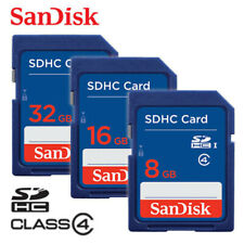 SanDisk 8G 16G 32GB Clase 4 SDHC Memoria Flash Tarjeta SD para Cámaras Digitales
