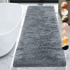 Alfombras de baño antideslizantes extra largas alfombras peludas para correr alfombras absorbentes de agua súper suaves