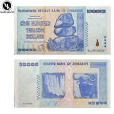 Billete de Zimbabwe de Cien Trillones de Dólares Lámina de Plata Regalo de Coleccionable