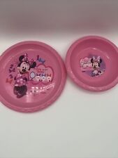 Platos para niños Minnie Mouse Zak! Pequeños arcos de plástico rosa