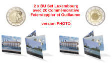 Lot 2 Coffrets BU Luxembourg 2024 Avec 2 x 2 Euros Commémorative version PHOTO